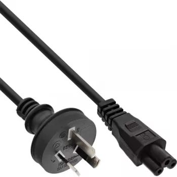 InLine Netzkabel Australien, für Notebook, schwarz, 2m