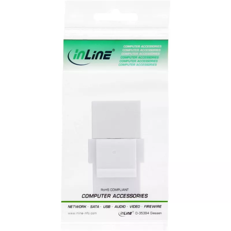 InLine USB 3.1 Snap-In-Modul, USB-C Buchse/Buchse, weißes Gehäuse