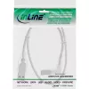 InLine USB 2.0 Kabel rechtwinklig Typ A Stecker / B Stecker transparent 3 m