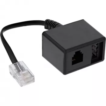InLine TAE-Adapterkabel RJ45-Stecker auf TAE-N- & RJ11-Buchse 69943