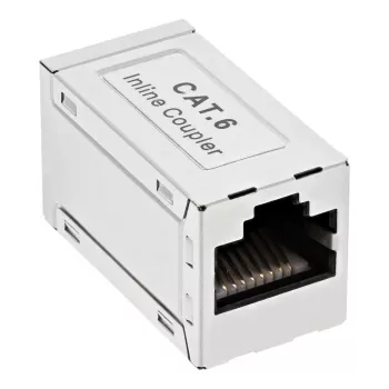InLine Cat.6 Adapter, geschirmt, Metall, 2x RJ45 F/F, 1:1