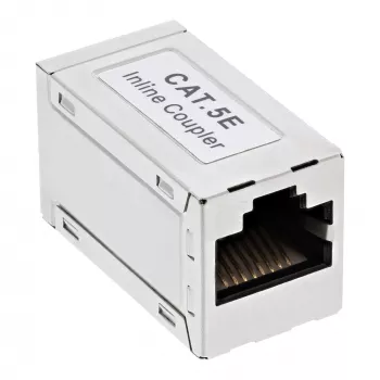 InLine Cat.5e Adapter, voll geschirmt, Metall, 2x RJ45 F/F, 1:1