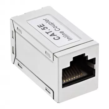 InLine Cat.5e Adapter, voll geschirmt, Metall, 2x RJ45 F/F, 1:1