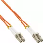 Glasfaser-Duplexkabel LC/LC InLine 88541 50/125µm OM2 1m