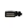 InLine USB 2.0 Smart Kabel abgewinkelt + umkehrbar Typ A Stecker / Buchse schwarz 1m
