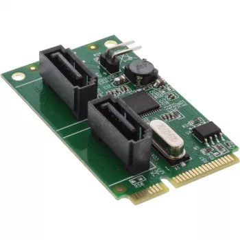 InLine Mini-PCIe 2.0 Karte 2x SATA 6Gb/s RAID 0 / 1 / SPAN
