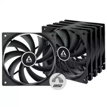 ARCTIC F12 PWM PST - 120 mm PWM Gehäuselüfter, Lüfter, 12 cm, 230 U/min, 1350 U/min, 0,3 Sone, 90,1 m³/h