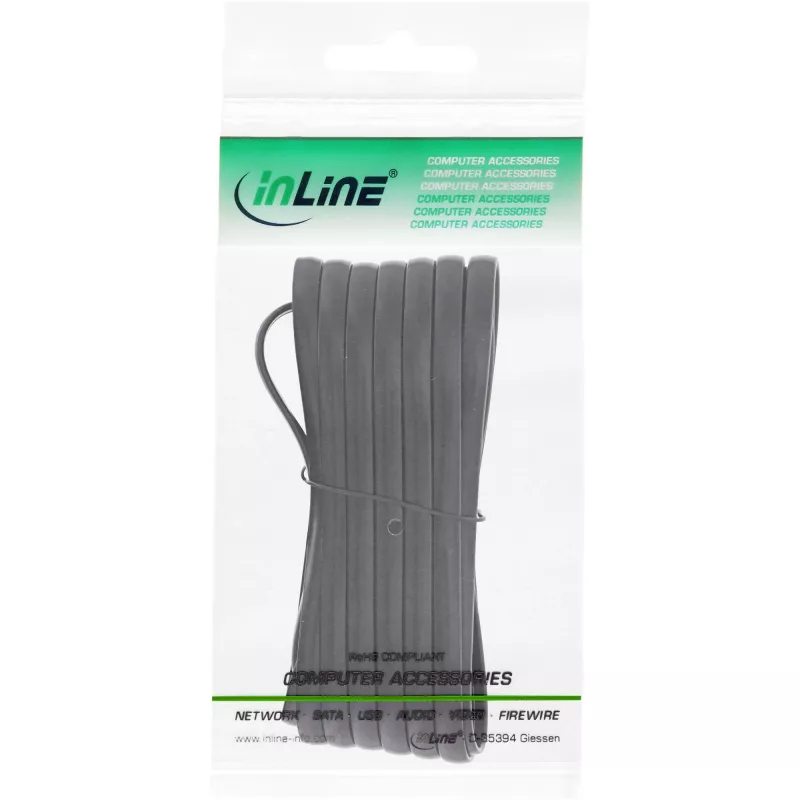 InLine Modular-Kabel RJ12 Stecker / Stecker 6P6C 2m