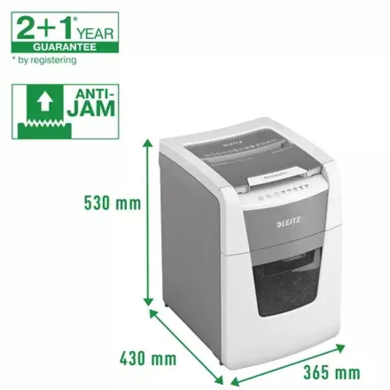 Leitz IQ Autofeed Small Office 100 Automatischer Aktenvernichter P5