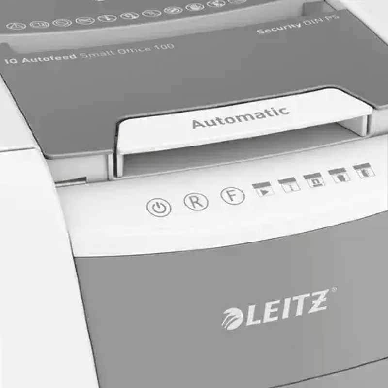 Leitz IQ Autofeed Small Office 100 Automatischer Aktenvernichter P5