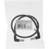InLine Patchkabel, oben/unten abgewinkelt, S/FTP (PiMf), Cat.6, schwarz, 2,36 m