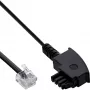 InLine ADSL Splitter-Kabel TAE-F deutsch / 6P2C DEC Stecker 2 m