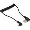 InLine USB DUAL+ KFZ Ladeset, Netzteil mit 1m Spiralkabel