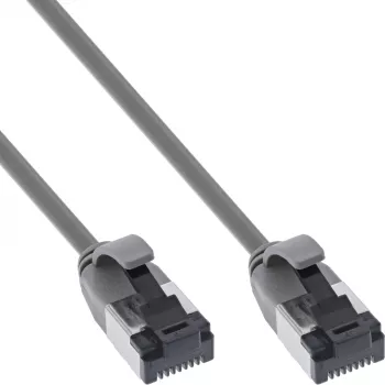InLine Patchkabel schlank, U/FTP, Cat.8.1, TPE halogenfrei, grau 1,5 m