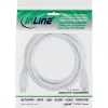 InLine High Speed HDMI-Kabel mit Ethernet, M/M, weiß, vergoldete Kontakte, 2m