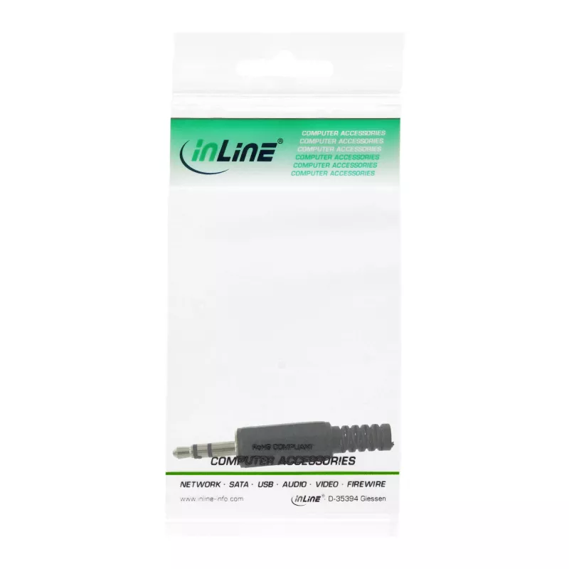 3.5-mm-Audio-Stereostecker InLine 99100 Lötversion