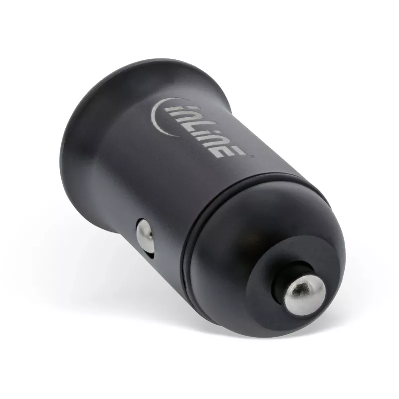 InLine USB-Autoladegerät Stromadapter Power Delivery, USB-A + USB-C, schwarz