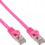 InLine Patchkabel SF/UTP Cat.5e Pink 0,3m