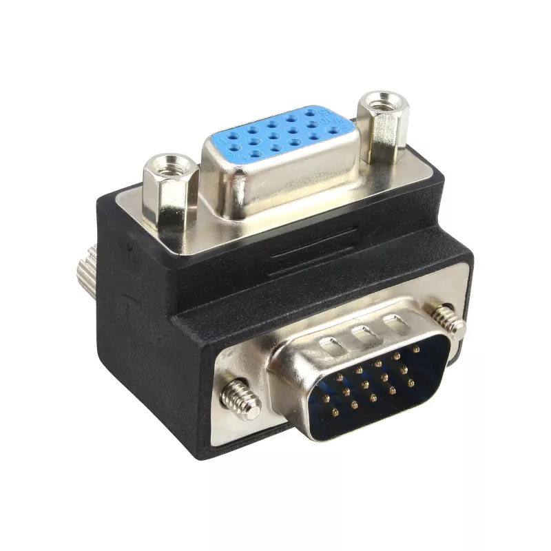 InLine VGA Adapter 90° 15 Pin Stecker / Buchse, InLine, 37248I