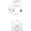 InLine VGA Adapter 90° 15 Pin Stecker / Buchse, InLine, 37248I