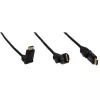 InLine High Speed HDMI Drehkabel, m. Eth., AM/AM, schwarz, Goldkont., 3m