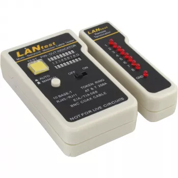 Netzwerkkabeltester InLine 79998 für BNC RJ11 RJ45
