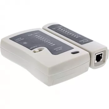 InLine Tester für RJ45-Kabel und -Steckverbinder mit 9 Kontroll-LEDs
