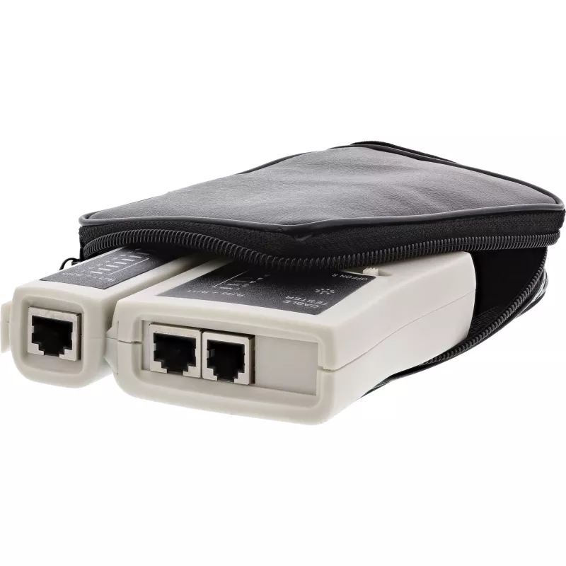 InLine Tester für RJ45-Kabel und -Steckverbinder mit 9 Kontroll-LEDs