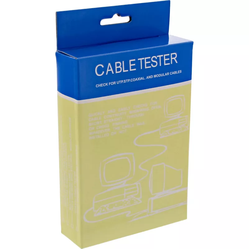 InLine Tester für RJ45-Kabel und -Steckverbinder mit 9 Kontroll-LEDs