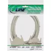 InLine serielles Verlängerungskabel DB37 Stecker/Buchse gegossen direkt grau 1m