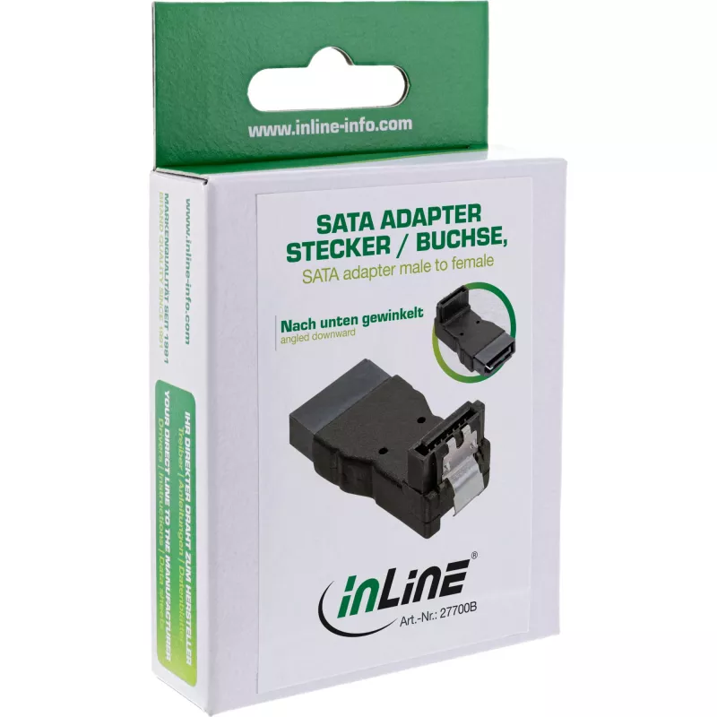 InLine SATA-Adapter Stecker Buchse abgewinkelt nach unten 27700B