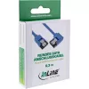 InLine SATA 6Gb/s rundes Kabel, einseitig rechtwinklig 90°, mit Verriegelung, 0,5 m