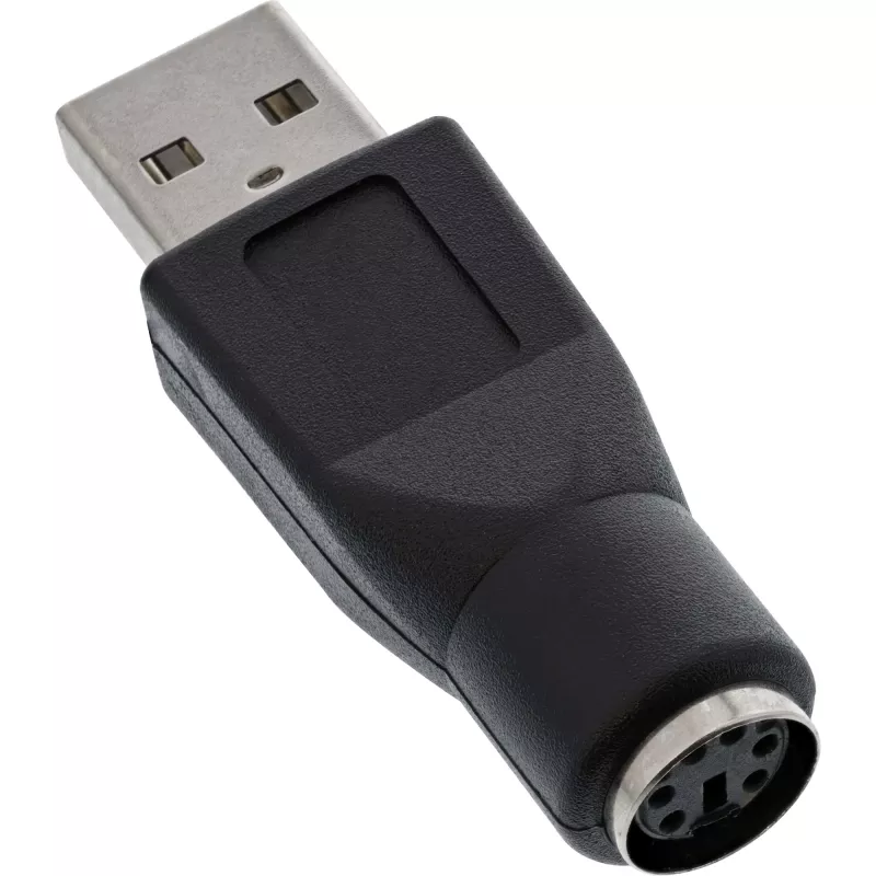 InLine USB-Adapter Typ-A-Stecker auf MD6-Buchse PS/2-Buchse