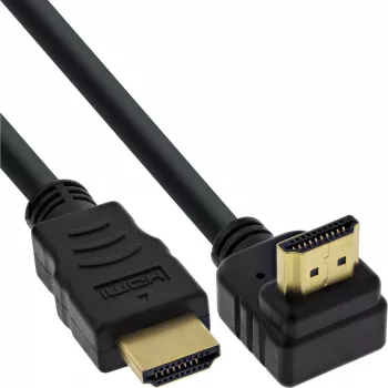 InLine High Speed HDMI Kabel mit Ethernet, abgewinkelt, 1,5m