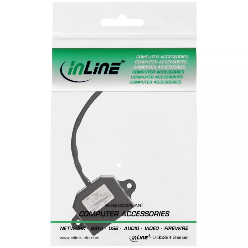 InLine ISDN-Splitter 69932B 1 -> 2 0,15 m mit Widerständen