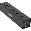 InLine USB 3.0 10 Port Hub Aluminiumgehäuse mit 4A Netzteil, schwarz