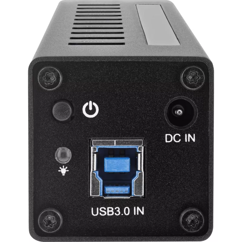 InLine USB 3.0 10 Port Hub Aluminiumgehäuse mit 4A Netzteil, schwarz