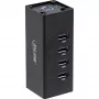 InLine USB 3.0 Hub, 4 Ports, Aluminiumgehäuse, mit 2,5A Netzteil