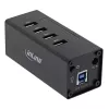 InLine USB 3.0 Hub, 4 Ports, Aluminiumgehäuse, mit 2,5A Netzteil