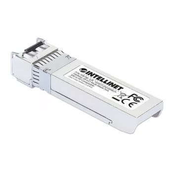 Intellinet Transceiver-Modul optisch, 10 Gigabit Fiber SFP+, 10GBase-SR (LC) Multimode-Port, 300 m, Wellenlänge 850 nm, Ethernet, Glasfaser, HPE-kompatibel, entspricht HPE J9150A / J9150D / JD092A / JD092B, drei Jahre Garantie