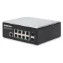 Intellinet Industrial 8-Port Gigabit Ethernet PoE+ Layer 2+ Web-Managed Switch mit 2 SFP-Ports, IEEE 802.3at/af (PoE+/PoE) konform, PoE-Leistungsbudget bis zu 240 W, Layer 2+/Layer 3 Lite, IP30-zertifiziertes Metallgehäuse, selbstheilendes Netzwerk, Endsp