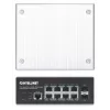 Intellinet Industrial 8-Port Gigabit Ethernet PoE+ Layer 2+ Web-Managed Switch mit 2 SFP-Ports, IEEE 802.3at/af (PoE+/PoE) konform, PoE-Leistungsbudget bis zu 240 W, Layer 2+/Layer 3 Lite, IP30-zertifiziertes Metallgehäuse, selbstheilendes Netzwerk, Endsp
