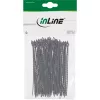 Kabelbinder InLine 150 mm schwarz, 100er-Pack – Befestigungsbänder für Kabel