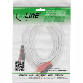 InLine RCA-Kabel 2x RCA Stecker / Stecker vergoldet 10m