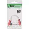 InLine RCA-Kabel 2x RCA-Stecker/Stecker – vergoldet, 1 m, Weiß