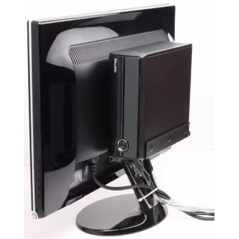 Shuttle PV02 – VESA-Montagezubehör für 3-Liter-schlank-Stk., Metall, Schwarz