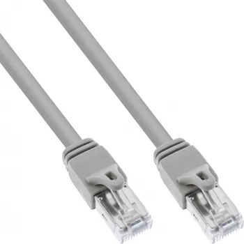InLine Patchkabel S/FTP PiMF Cat.6 zertifiziert grau 0,3m