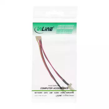InLine Lüfter-Adapter-Y-Kabel 3pin Molex Buchse / 2x 3pin Molex Stecker 100 Stk.