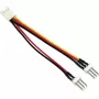 InLine Lüfter-Adapter-Y-Kabel 3pin Molex Buchse / 2x 3pin Molex Stecker 100 Stk.