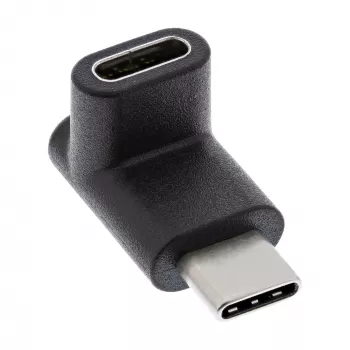 USB 3.2 Gen.2 Adapter InLine 35807 USB-C Stecker auf C Buchse oben/unten abgewinkelt